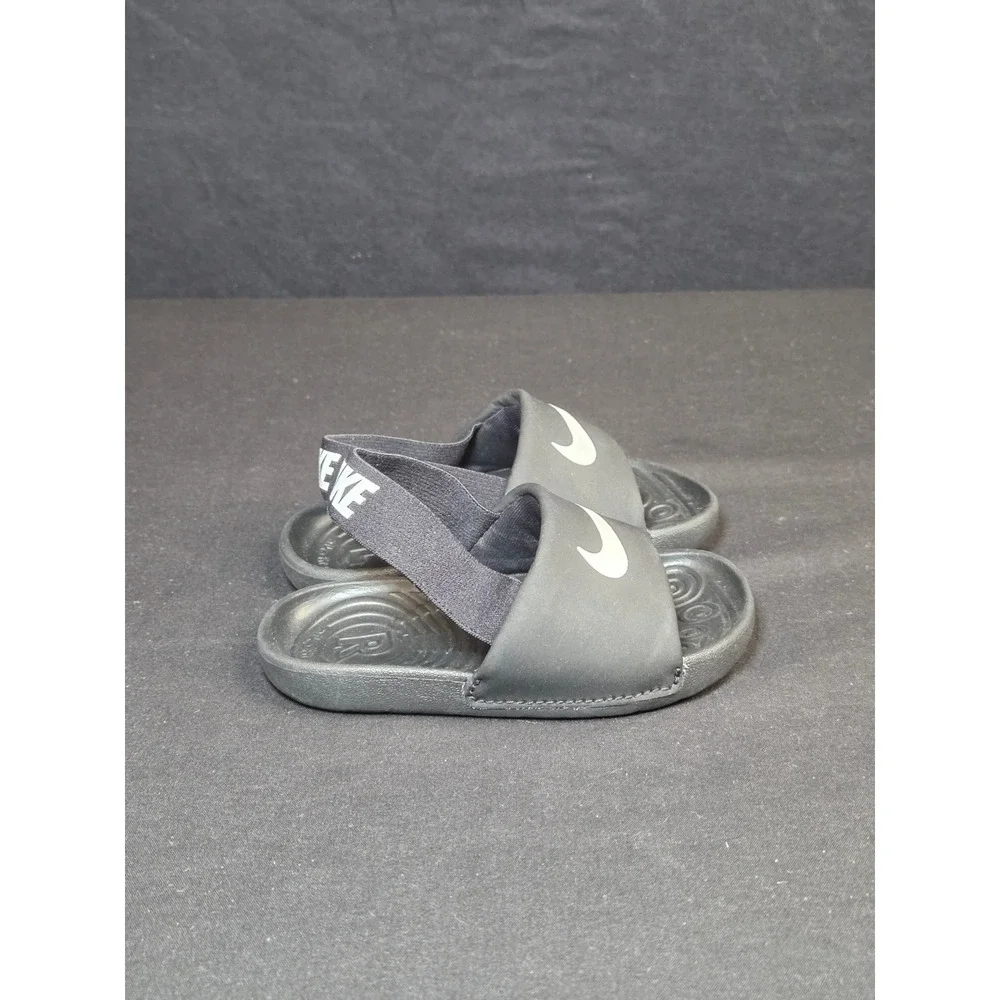 Nike Kawa Slide Black White Toddler Sandals BV1094-001 Size 6C NEW!